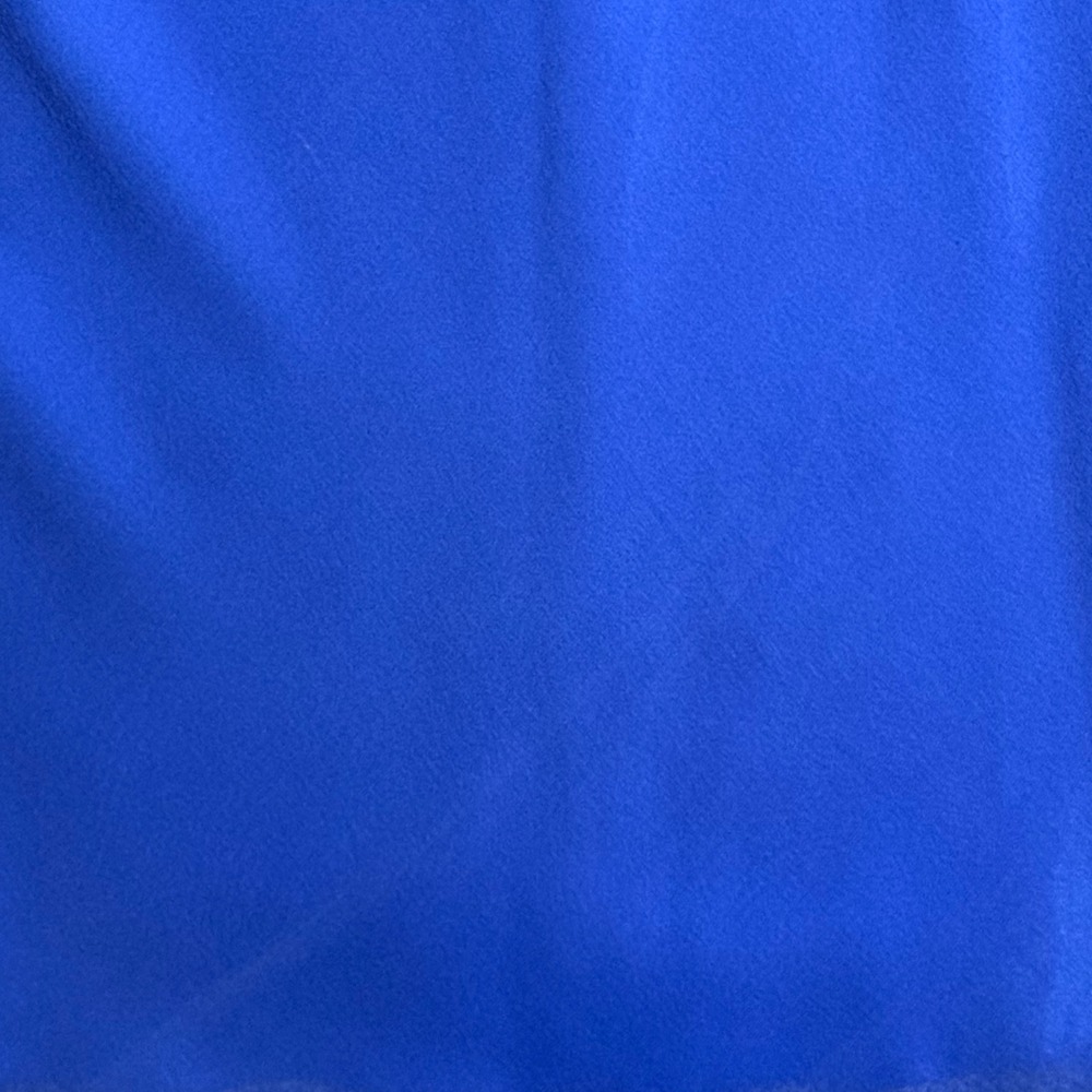 Jones New York Dress Royal Blue 100% Silk Cowl Neck Sleeveless Cocktail 12P - Picture 8 of 10